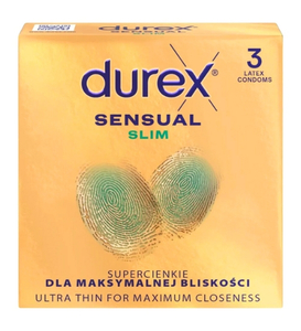 Super subțire Durex Sensual Slim 3pcs