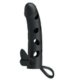 Capac pentru penis din silicon cu vibrații