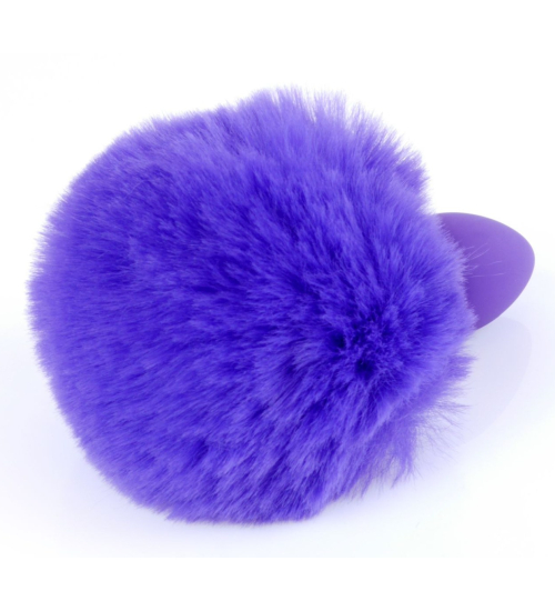 Dop violet cu pompon