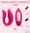 Vibrator portabil roz controlat prin aplicație
