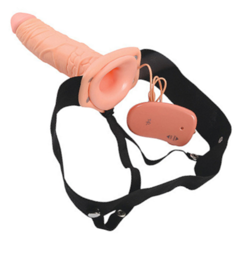 Proteză vibratoare Strap-on - 20.5cm