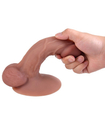 Dildo realist cu o ventuză largă
