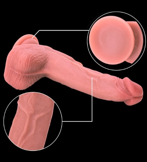 Dildo cu încălzire și mișcare du-te-vino