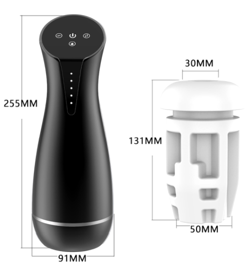 Masturbator modern multifuncțional 3 în 1 + sunete de plăcere