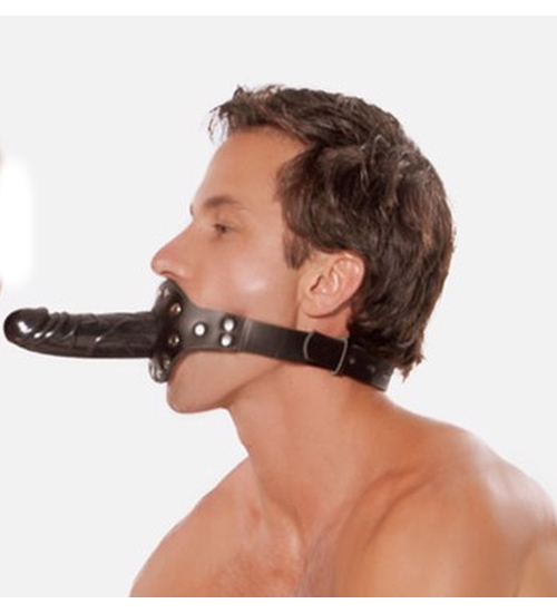 BDSM gag cu dildo
