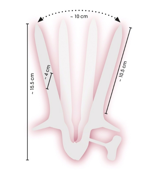 Speculum vaginal-anal metalic