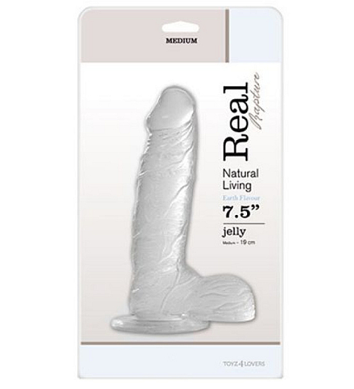 Dildo transparent cu ventuză