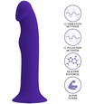 Dildo cu vibrații și interior pulsant 