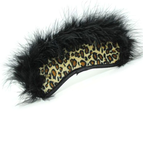 Mască de ochi elegantă cu imprimeu leopard