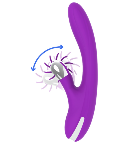Vibrator iepuraș cu stimulare a punctului G