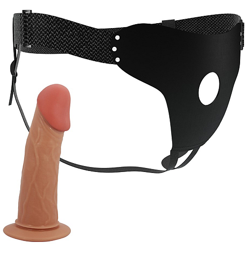 Strap-on pentru bărbați din material moale