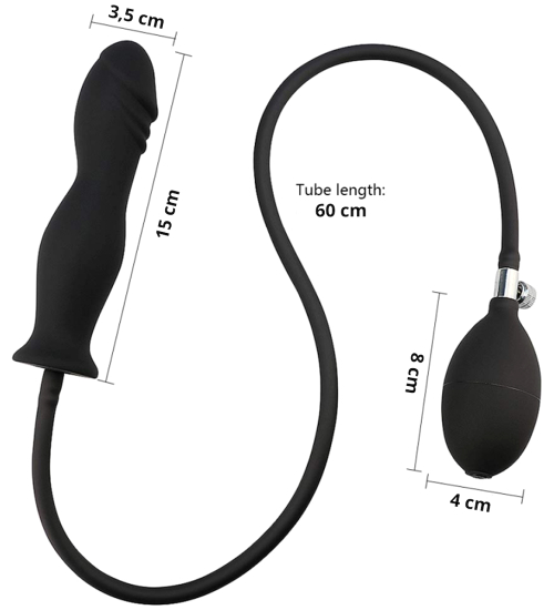Dop anal gonflabil cu pompă
