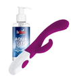 Deep Fantasy Vibrator + Aqua Gel - gel de alunecare 150 ml