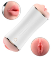 Masturbator cu două fețe cu vibrații
