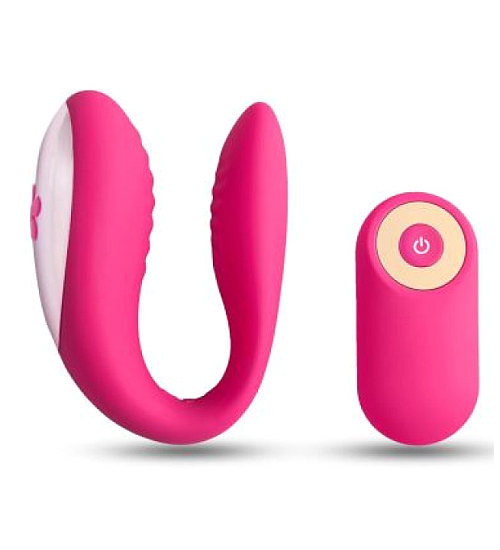 Vibrator roz fără fir pentru cupluri