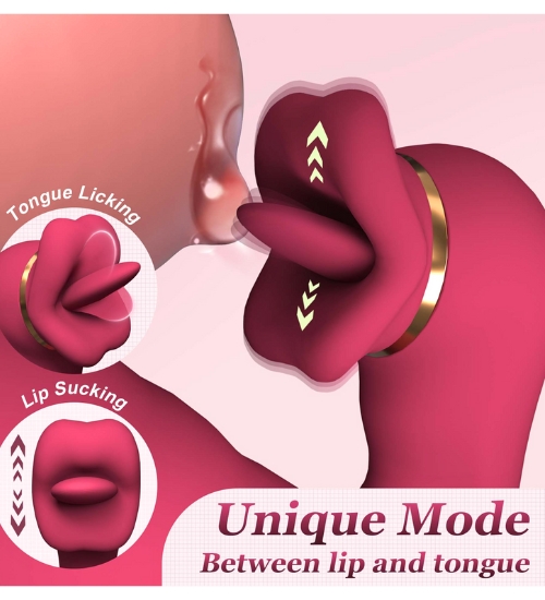 Vibrator roșu alternativ cu buze