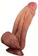 Dildo din silicon cu ventuză 
