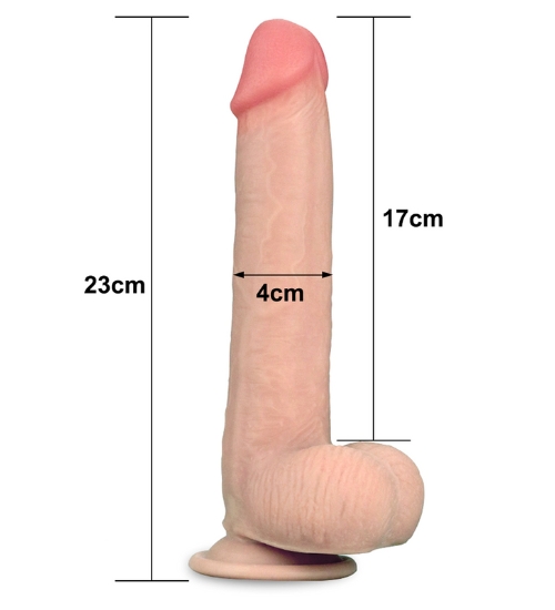 Dildo ultra-realist cu piele în mișcare