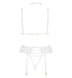 Set alb cu hocker decorativ