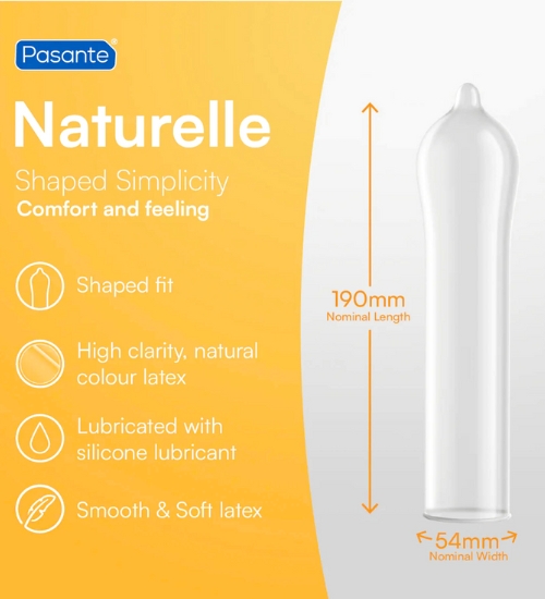 Prezervative Pasante Naturelle - 3pcs.