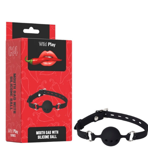 Bondage gag cu bilă de silicon