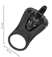 Inel vibrator cu stimulator clitoridian rotativ