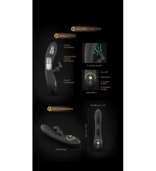 Vibrator pentru supt iepuraș - Dorcel