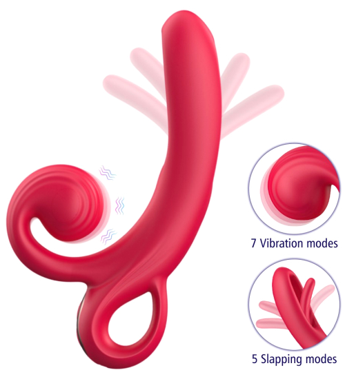 Vibrator cu stimulare a limbii și a clitorisului