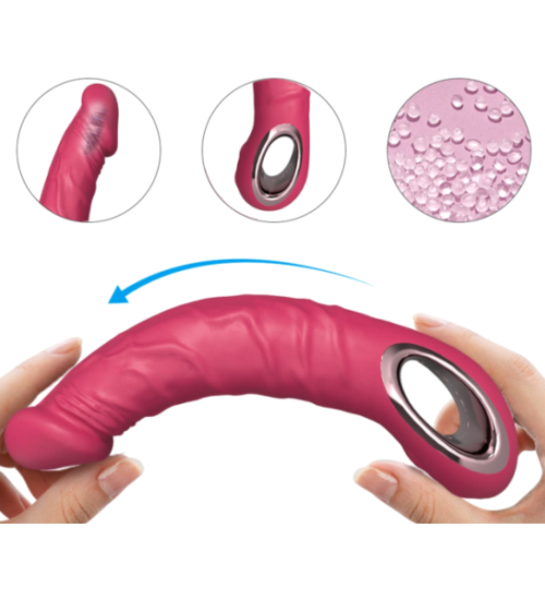 Vibrator roz realist - 10 moduri de vibrație