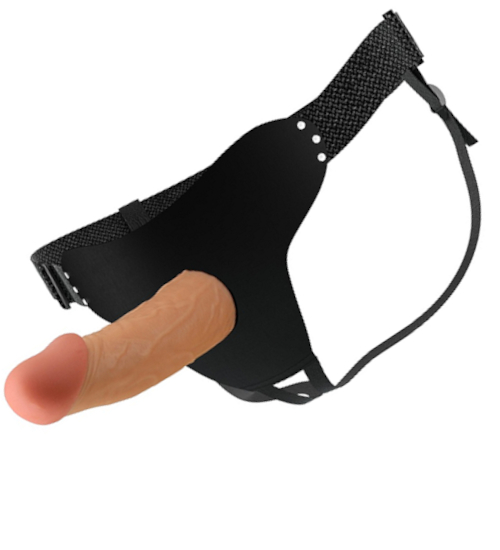 Strap-on pentru bărbați din material moale