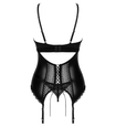 Corset negru îndrăzneț cu osatură