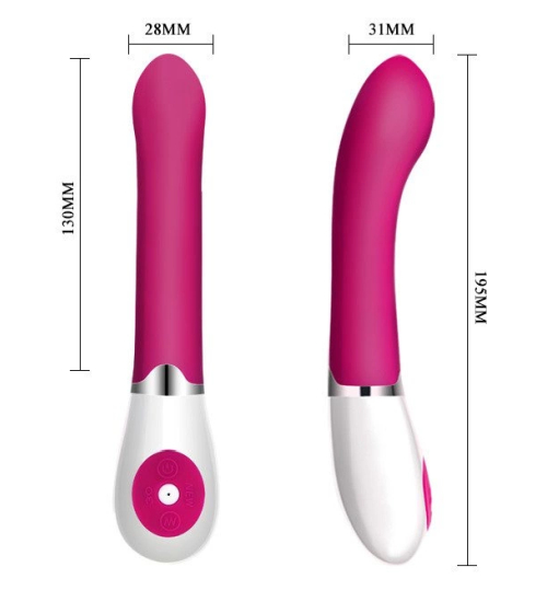 Vibrator silicon roz - 30 vibrații