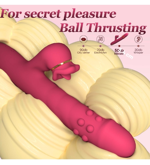 Vibrator roșu alternativ cu buze