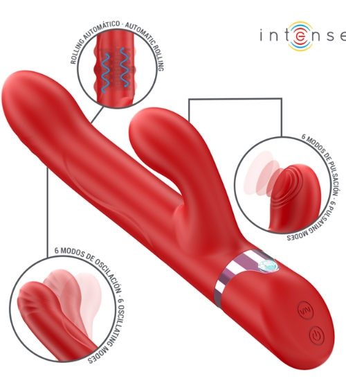 Vibrator dublu pentru stimularea punctului G și a clitorisului