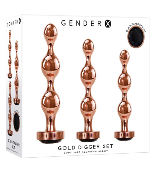 Set de dopuri anale metalice
