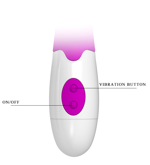 Vibrator roz cu filă mobilă