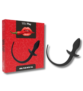 Plug anal negru cu coadă
