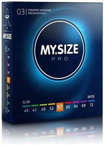 Prezervativele mele.SIZE Pro 57 mm - 3 buc