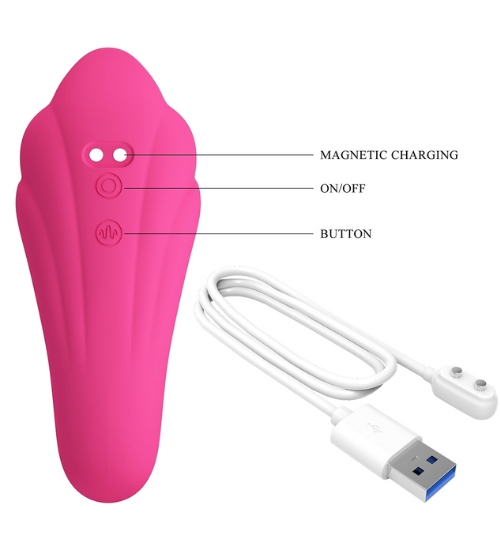 Vibrator pentru punctul G cu stimulator clitoridian