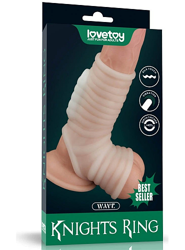 Tampon pentru penis și testicule cu nervuri