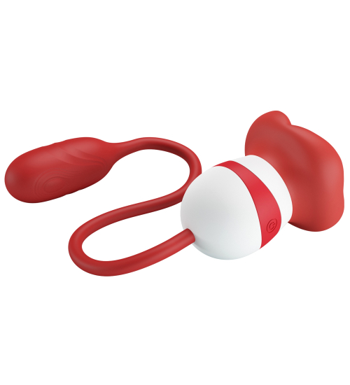 Stimulator 2 în 1 cu limbă și glonț vibrator