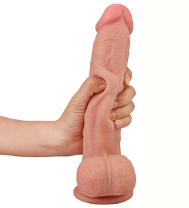 Dildo realist cu piele în mișcare